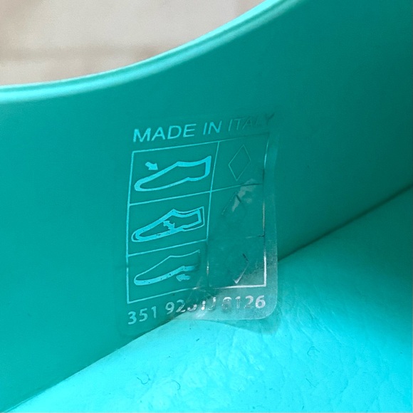 $750 New in Box Gucci Made in Italy Green Horsebit Rubber Platform Sandals sz 6 - Picture 13 of 15